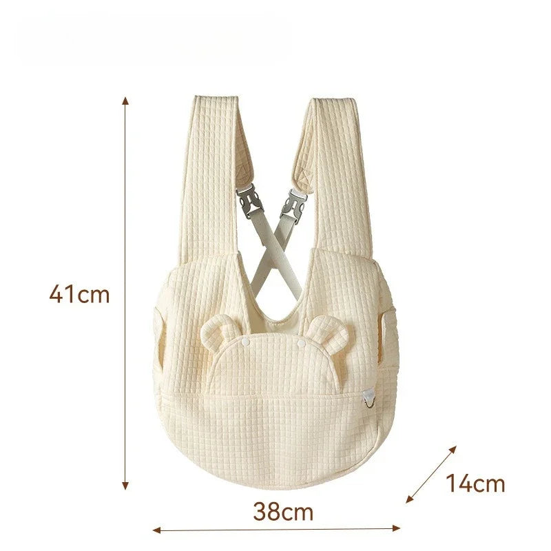 Pet Back Outdoor ack Solid Color Simple Cross Chest Breathable Backpack Portable Cat Bag Large Capacity Adjustable Pet Backpack