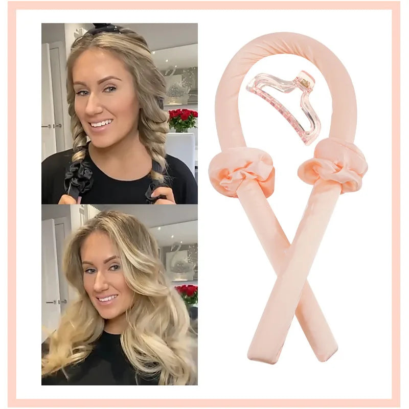 Heatless Hair Curls Headband for Women Soft Shiny Hair Curling Rod Hairdressing Tool Accessory