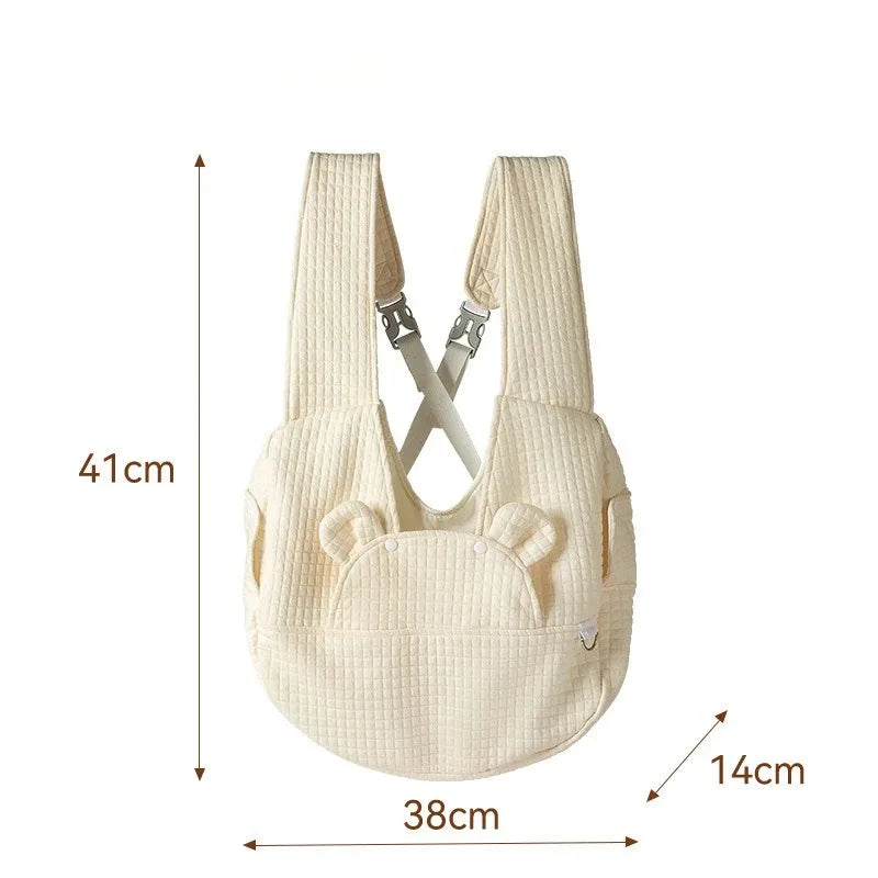 Pet Back Outdoor ack Solid Color Simple Cross Chest Breathable Backpack Portable Cat Bag Large Capacity Adjustable Pet Backpack