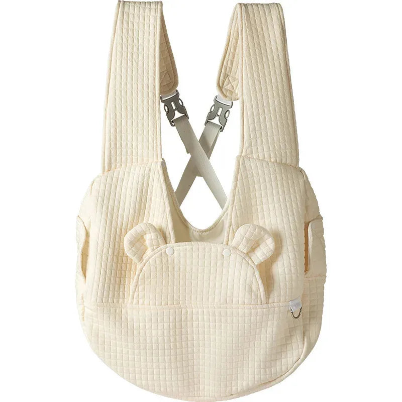 Pet Back Outdoor ack Solid Color Simple Cross Chest Breathable Backpack Portable Cat Bag Large Capacity Adjustable Pet Backpack